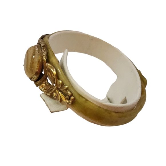 Vintage Celluloid Faux Watch Bracelet (A3696) - Picture 3 of 7